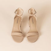 Women's Two Strap Heeled Sandal